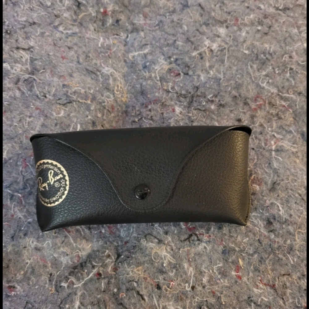 Ray-Ban Black Leather Sunglasses Case
